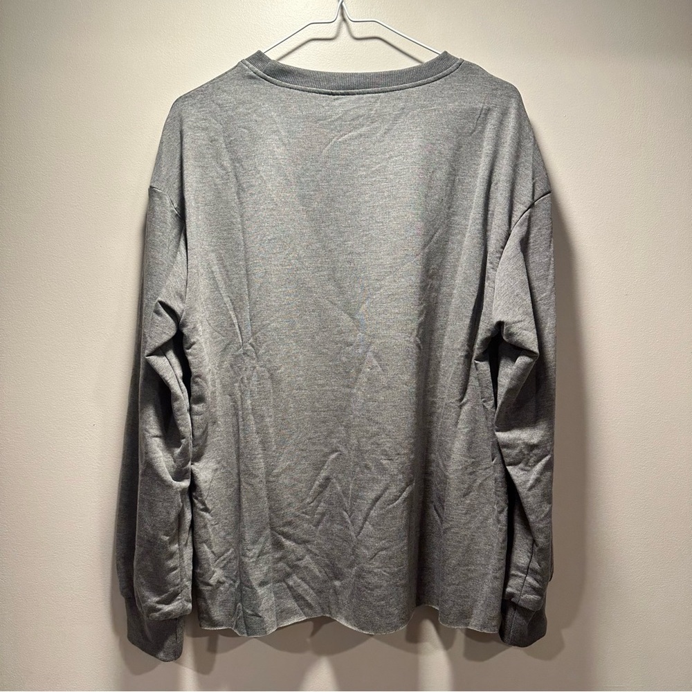 Christian Faith Crew Neck Sweater Bible Verse Desert Orange Dark Gray NWT - Picture 11 of 15
